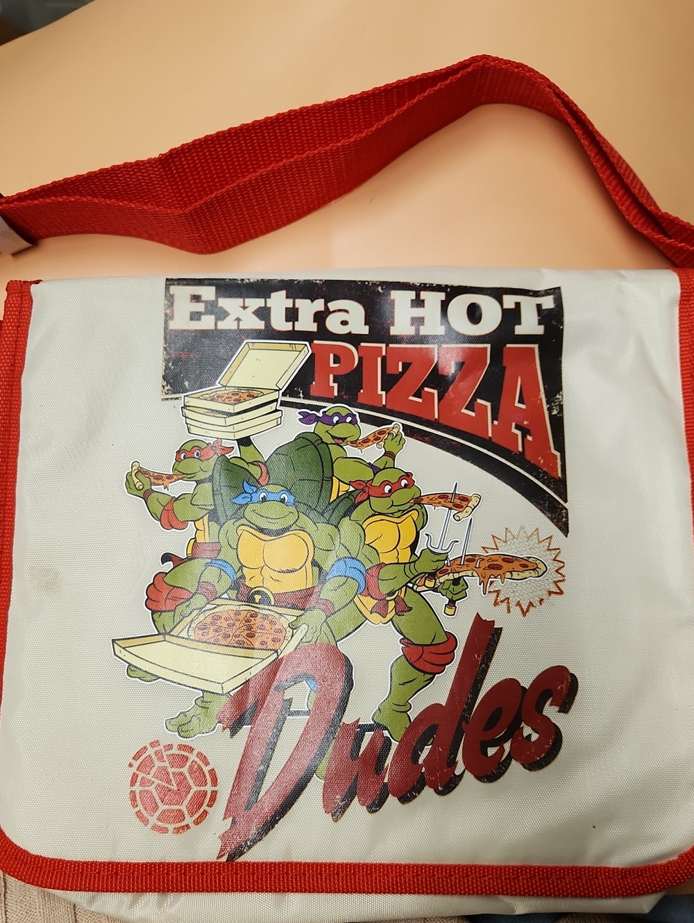 Red & White Pizza Dudes Messenger Bag